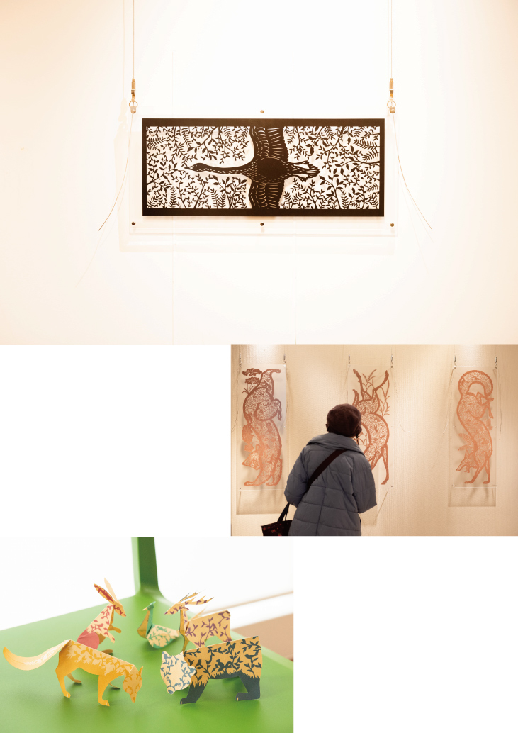 【主催】<br>ギャラリー・サマーフェスタ<br>早川鉄兵　切絵展　ー山ノモノタチー
